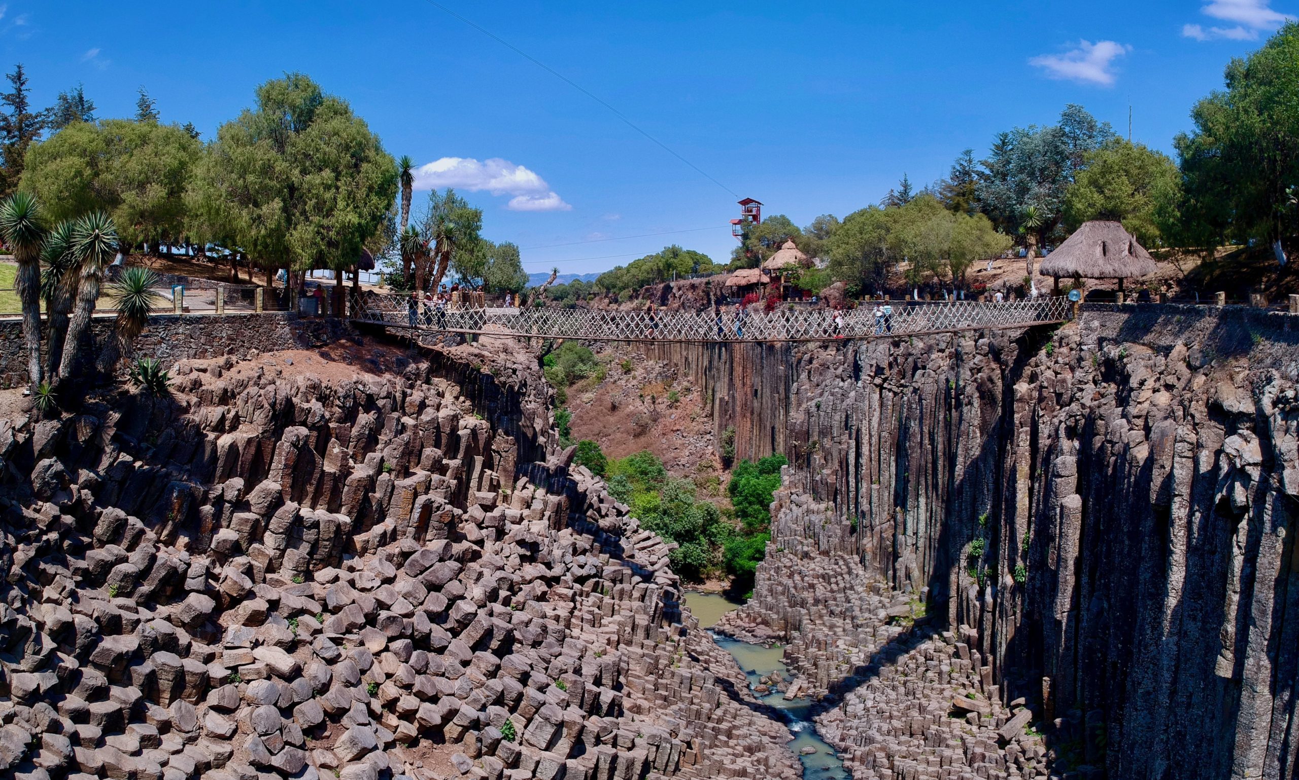 Puente sobre prismas