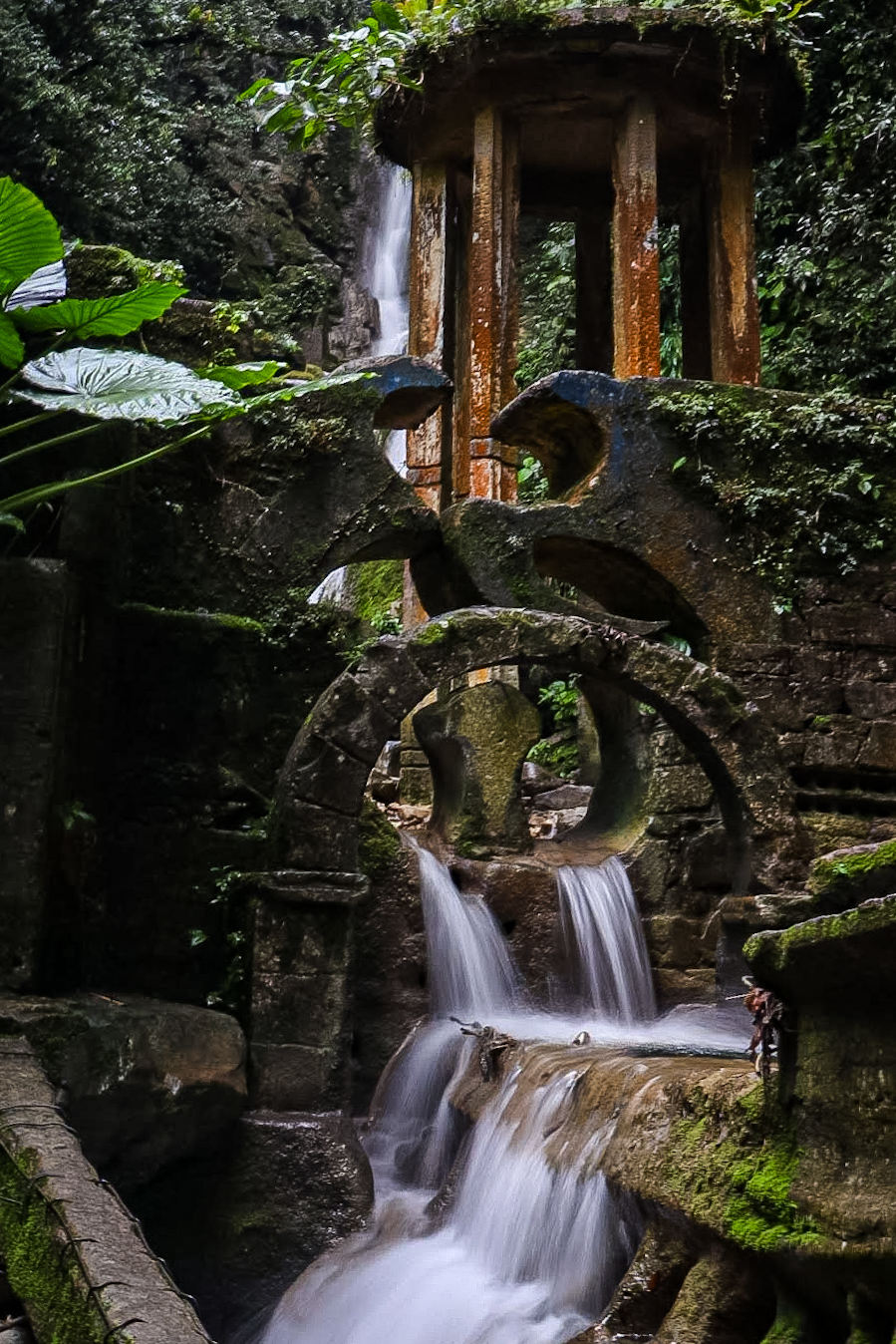 Cascada del Jardín escultórico de Edward James