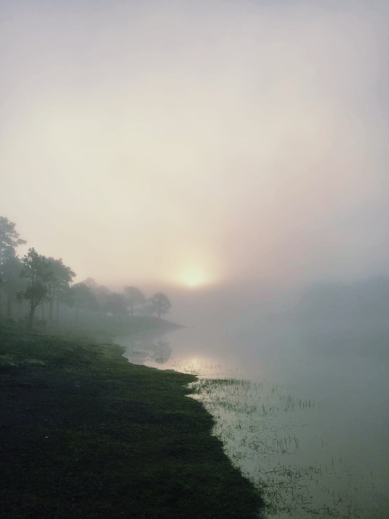 Amanecer en lago Arareko