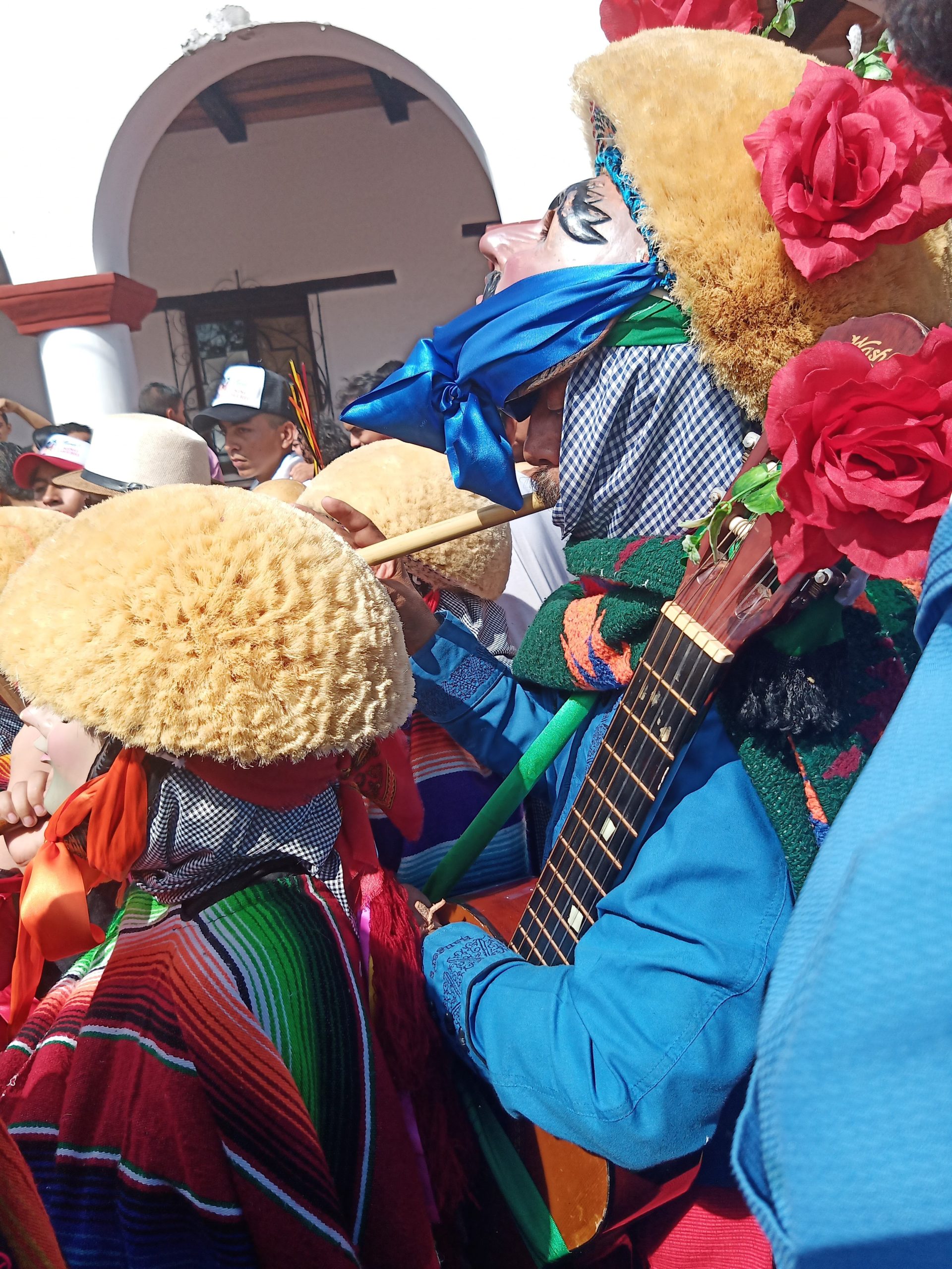 Los parachicos en el marco de la tradicional fiesta de enero de Chiapa de Corzo