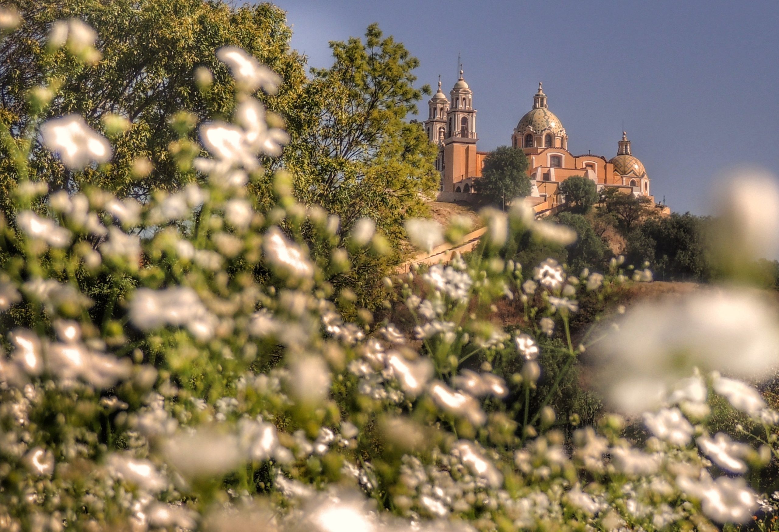 Cholula entre nubes