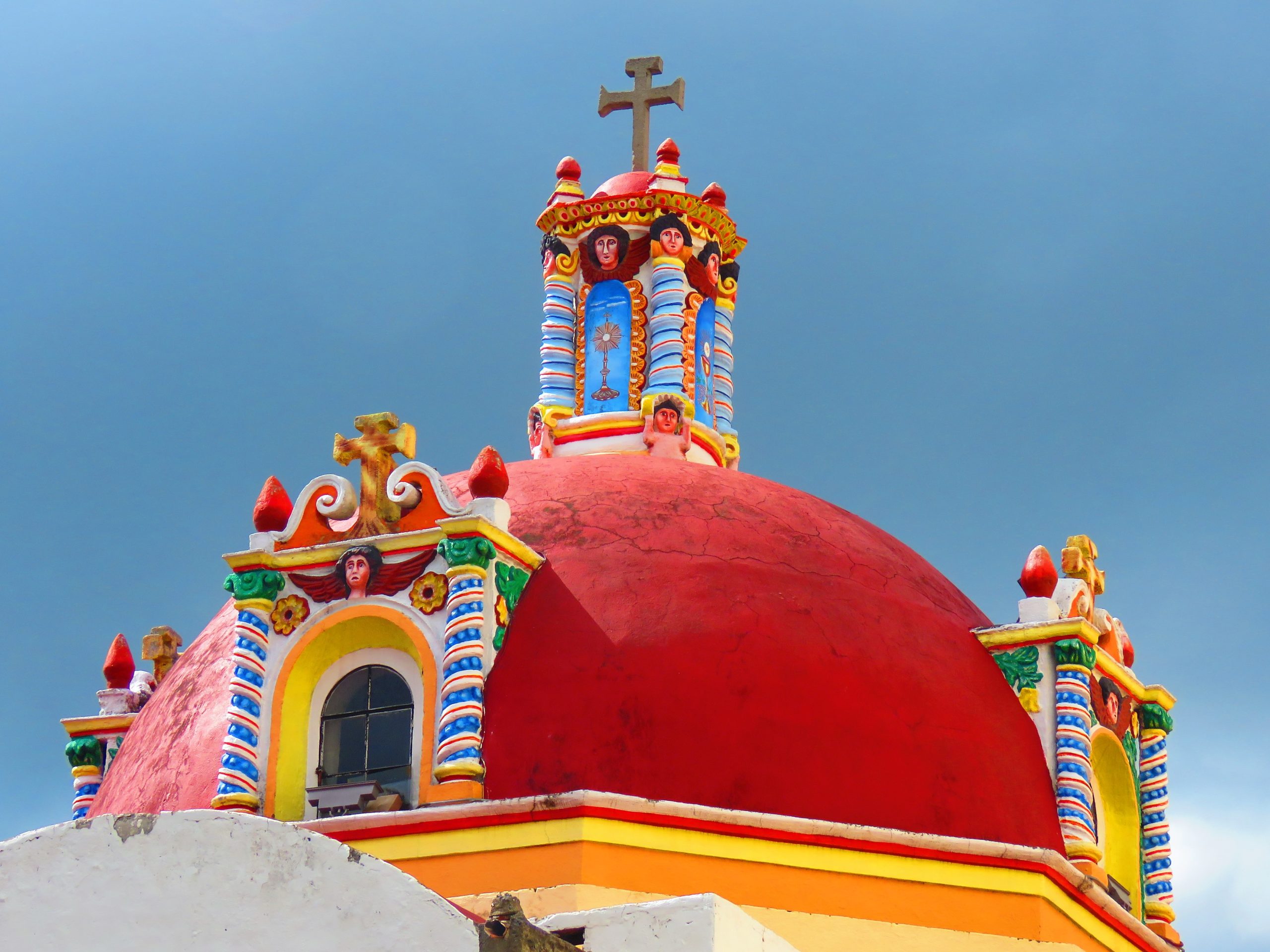 Cúpula  del templo de San Luis en Huamantla Tlaxcala