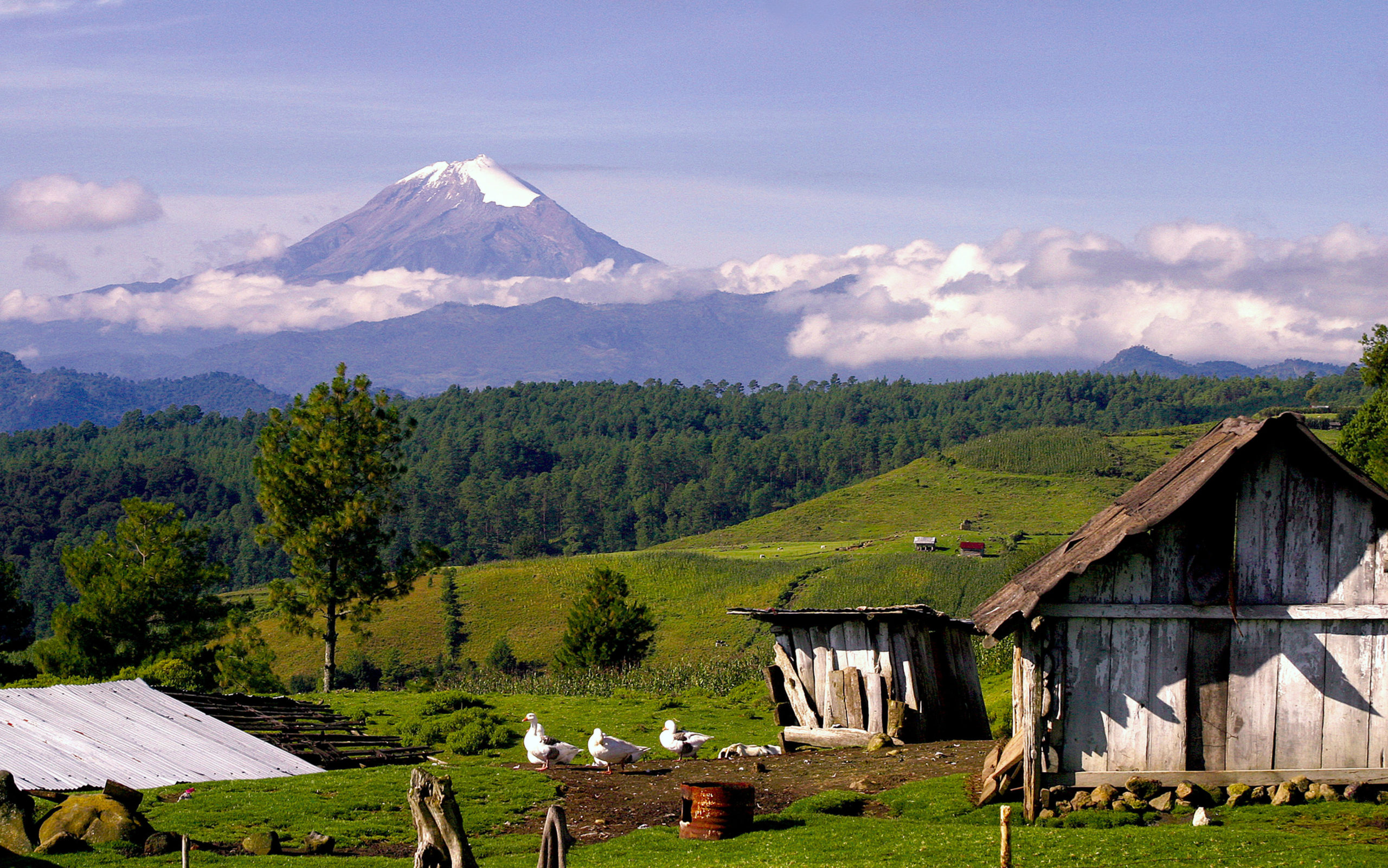 Panoramica cara norte del Pico de Orizaba, Tonalaco Xico, Ver