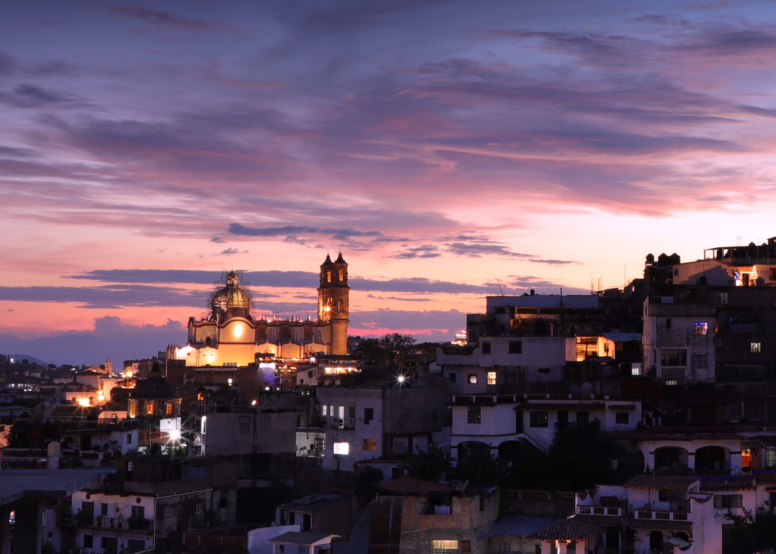 El paisaje Taxqueño … Vista de una terraza en Taxco de Alarcón Guerrero.